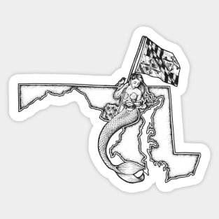 Maryland Mermaid Sticker